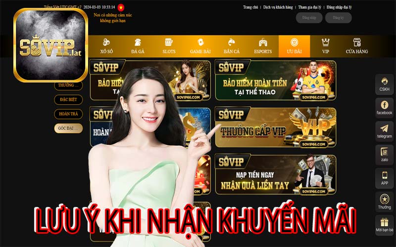 Lưu ý khi nhận khuyến mãi