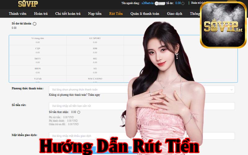 Hướng dẫn rút tiền