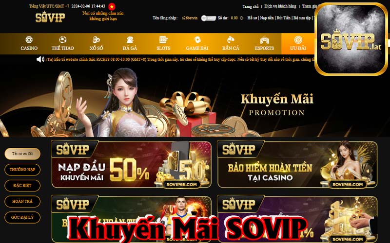 Khuyến Mãi Sovip Hấp Dẫn